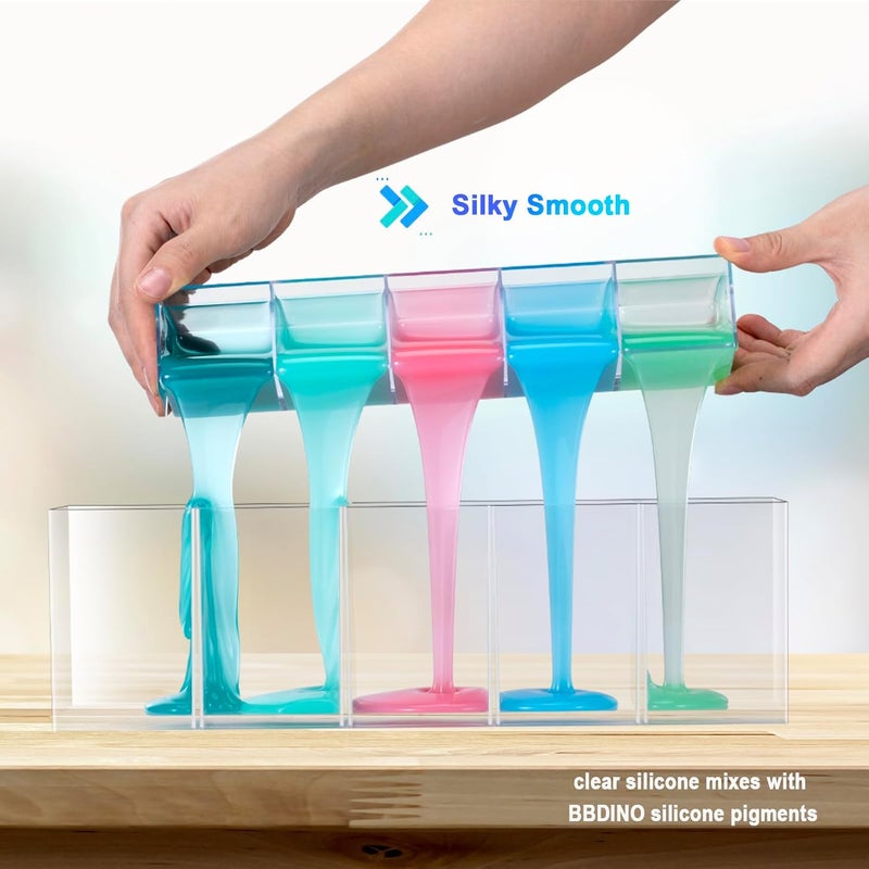 BBDINO Silicone Mold Making Kit Super Elastic Liquid Silicon for Molds Making 70.6 oz, Fast Cure Soft Mould Maker Silicone Rubber for Casting with Resin/Silicone/Jewelry/Soap/Wax/Plaster - Image 3